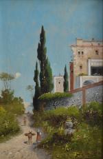 A. COSTA (XIXème)
Paysage italien
Huile sur toile signée en bas à...