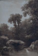 ECOLE FRANCAISE du XIXème
Paysage arboré
Lavis
13 x 9 cm
