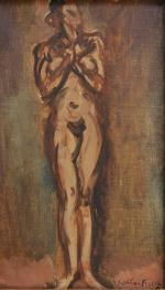 Emile OTHON FRIESZ (1879-1949)
Le modèle nu, 1930. 
Huile sur toile...