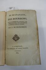 CHATEAUBRIAND (François René de). De Buonaparte, des Bourbons, et de...