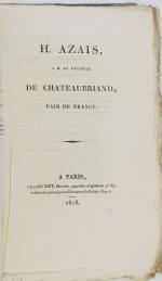 CHATEAUBRIAND (François René, vicomte de). Réflexions politiques sur quelques écrits...