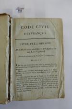 [Code civil]. Code civil des Français. Édition originale et seule...