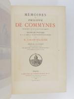 COMMINES (Philippe de). Mémoires de Philippe de Commynes. Paris, Firmin...