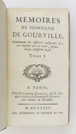 GOURVILLE (Jean Hérault de). Mémoires, concernant les Affaires ausquelles il...