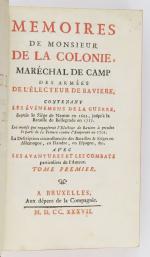 LA COLONIE (Jean-Martin de). Mémoires de Monsieur de La Colonie,...