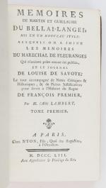 [LAMBERT (Claude-François)]. Mémoires de Martin et Guillaume du Bellai-Langei, mis...