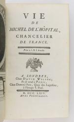[LEVESQUE DE POUILLY (Jean Simon)]. Vie de Michel de L'Hôpital,...