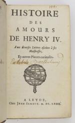 [LORRAINE (Louise-Marguerite de)]. Histoire des amours de Henry IV. Avec...