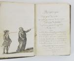 Manuscrit début XVIIIe siècle. Bibliotheque des gens de cour où...