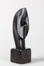 Alexandre Noll (1890-1970)
Sculpture " Tête " en ébène. Signée. H....