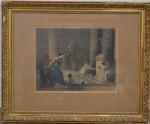 d'après Joseph COOMANS (1816-1889)
gravé par Pierre COTTIN (1823-1886)
Les enfants jouant...