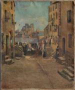 J. GALLO (XIX-XXème)
Nantes, au loin la cathédrale
Huile sur toile signée...