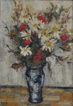 Ginette RAPP (1928-1998)
Bouquet de fleurs
Huile sur toile signée en bas...