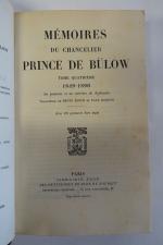 Mémoires du chancelier prince de BULOW, demi chagrin tabac à...