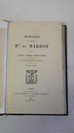 MARBOT (Général, baron). Mémoires. P., Plon, 1891, 3 vol. in-8,...