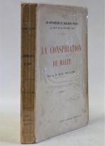 GARROS (Louis). Le Général Malet, conspirateur, Librairie Plon, Paris, br,...