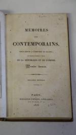 RAPP. Mémoires des contemporains. Bossange frères, 1823, 439 pp., portrait...