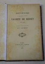 REISET. Souvenirs, 1775-1836. Publiés par son petit-fils le vicomte de...