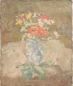 George BOUCHE (1874-1941). " Fleurs des champs dans un pichet...