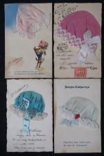 4 cartes postales : Thème SAINTE-CATHERINE