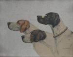 Léon DANCHIN (1887-1938)
Les trois chiens
Estampe signée et justifiée 124/300 en...