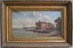 GUMBOLA (fin XIXème)
Paysage maritime
Huile sur toile signée en bas à...