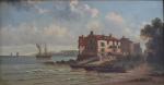 GUMBOLA (fin XIXème)
Paysage maritime
Huile sur toile signée en bas à...
