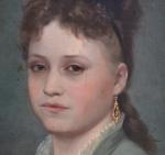 ECOLE FRANCAISE du XIXème
Portrait de dame
Huile sur toile marouflée sur...