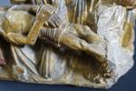 Bourgogne époque XV's : Scène de Pieta avec la Vierge...