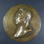 BOUGRON Louis-Victor (1798-1886) : Médaillon rond en bronze à l'effigie...