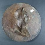 BOUGRON Louis-Victor (1798-1886) : Médaillon rond en bronze à l'effigie...