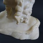 CIPRIANI Cipriano (XIX-XX's) : Buste de jeune fille en albâtre,...