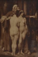 d'après Adrien Henri TANOUX (1865-1923)
Le marchand d'esclaves
Reproduction d'après le tableau...