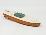 HORNBY (années 30) canot en tôle peinte, mécanique fonctionne, petits...