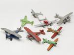 TOOTSIETOY (USA, années 30), 8 avions miniatures en métal -...