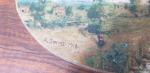 Ecole française début XXème - trois panneaux peints de paysages...