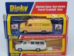 DINKY G.B., 2 fourgons Ford Transit (3ème calandre) :réf 274...