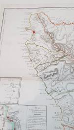 BUACHE : Carte de la Dominique, prise par les Français...