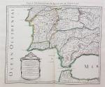 JAILLOT : Partie Méridionale du Portugal, 1711 - 92x64