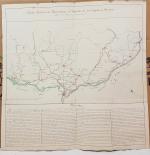 VAUCLUSE : Carte manuscrite. Itinéraire du Département de Vaucluse où...