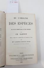 DARWIN (Charles) : De l’Origine des Espèces, ou des lois...