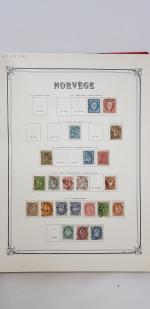 Collection NORVEGE dans album Yvert et Tellier oblitérés entre 1856...