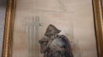 Vittorio GUACCIMANNI (1859-1938) - Enfant déjeunant dans la rue -...