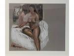 Henri-André MARTIN (1918-2004) - "Nu féminin assis" - dessin ...
