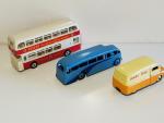 DINKY G.B. , 3 modèles :Réf 292 Atlantean bus ivoire/rouge...