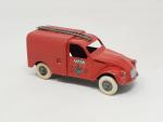 J.R.D. (d'époque) Citroën 2cv fourgonnette pompiers "capot 1961" avec demi-échelle...
