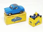 DINKY FRANCE, 2 modèles :réf 512 Kart bleu/pilote en polo...