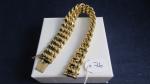 Bracelet souple maille américaine longueur 19cm env or 18 carats...