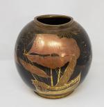 Lucien GERFAUX (XXe) - Un vase boule à décor de...