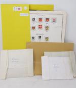 FRANCE divers sur feuilles d'album +1 enveloppe de timbres DIVERS